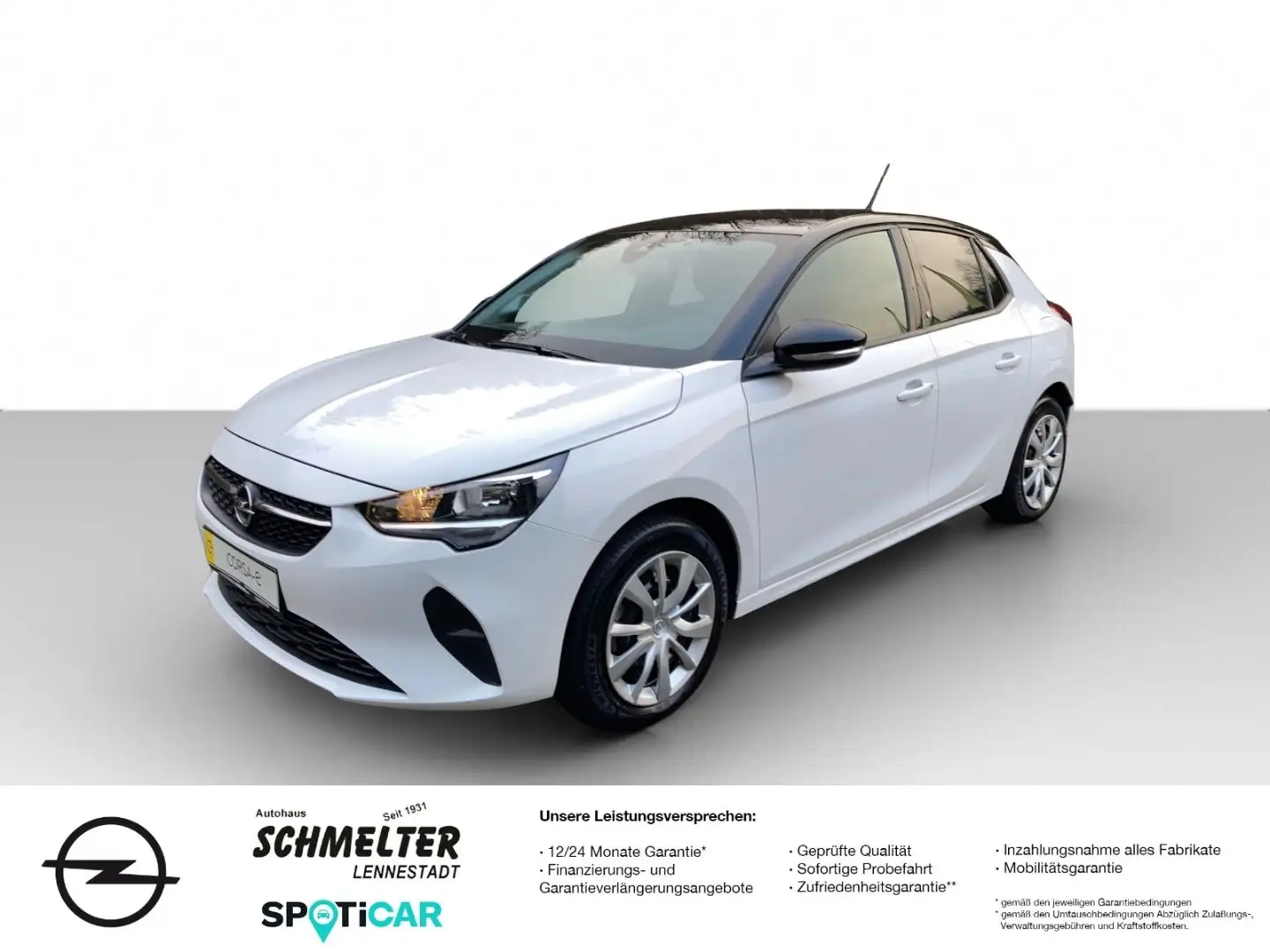 Opel Corsa -e Edition Kamera Navi Akku 96% usw. Blanc - 1