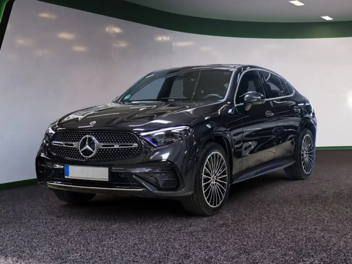Mercedes-Benz GLC 200 AMG 4M Coupé AHK Distr. Navi Tetto Pano a LED Gris - 2