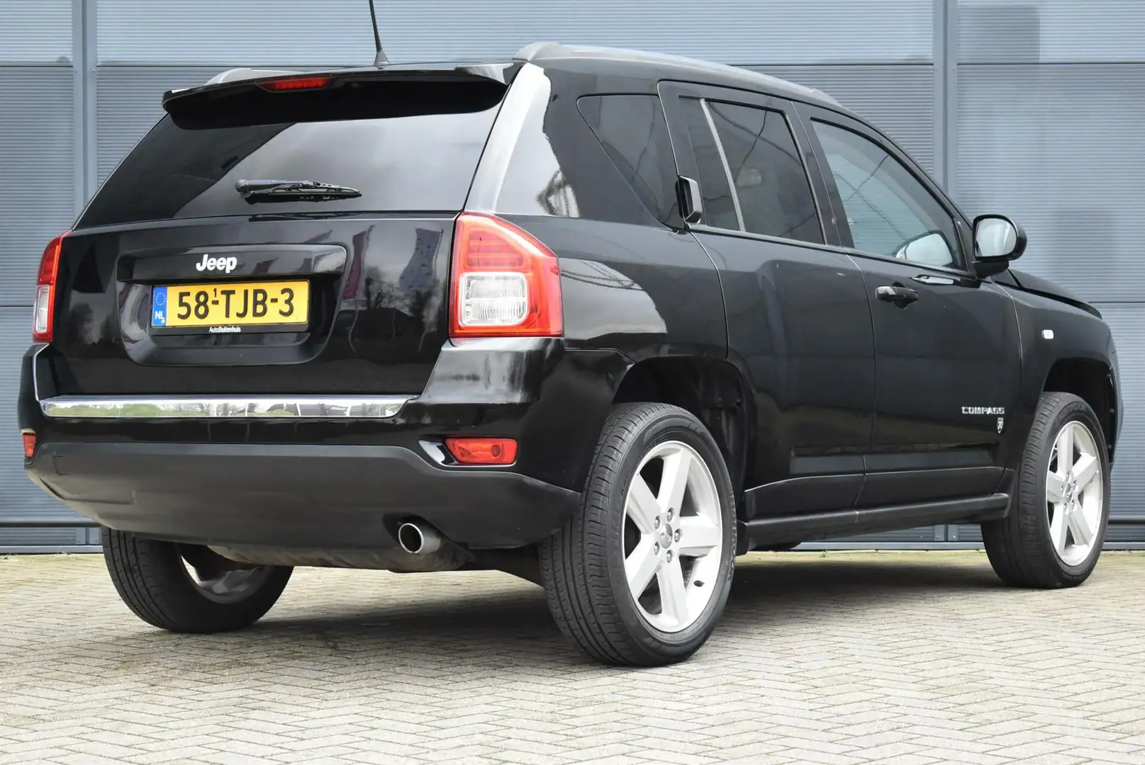 Jeep Compass 2.0 Limited |STOELVERW.|LEDER|NAVI|CLIMATE|CRUISE Zwart - 2