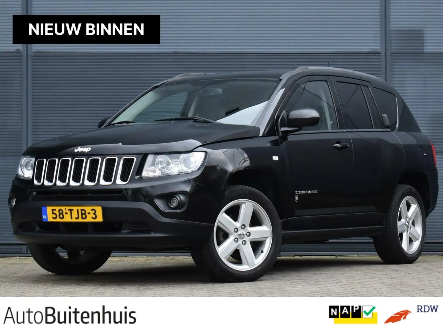 Jeep Compass 2.0 Limited |STOELVERW.|NAVI|CLIMATE|CRUISE Zwart - 1