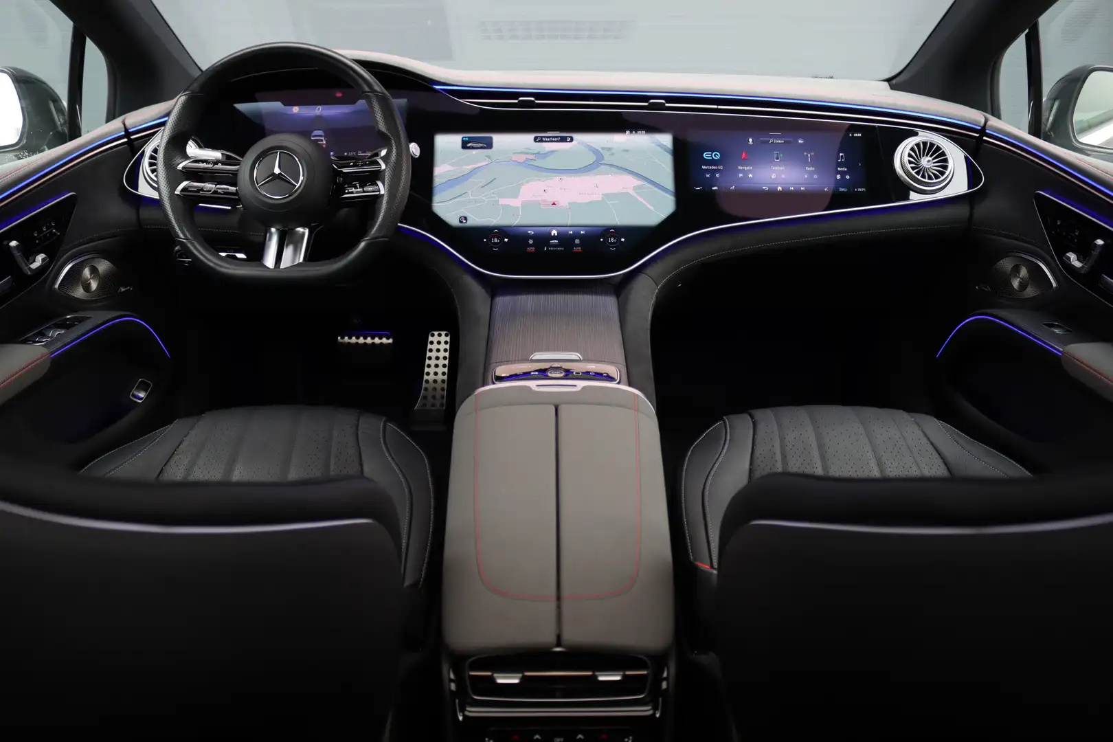 Mercedes-Benz EQS 500 4MATIC AMG Line 108 kWh | Luchtvering | Achter Noir - 2