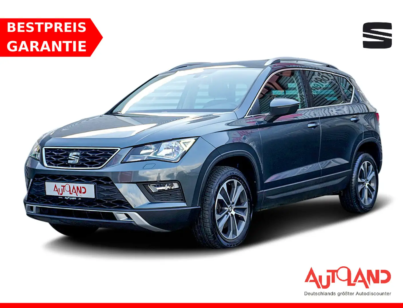 SEAT Ateca 1.0 TSI Reference Navi Tempomat PDC USB Grijs - 1