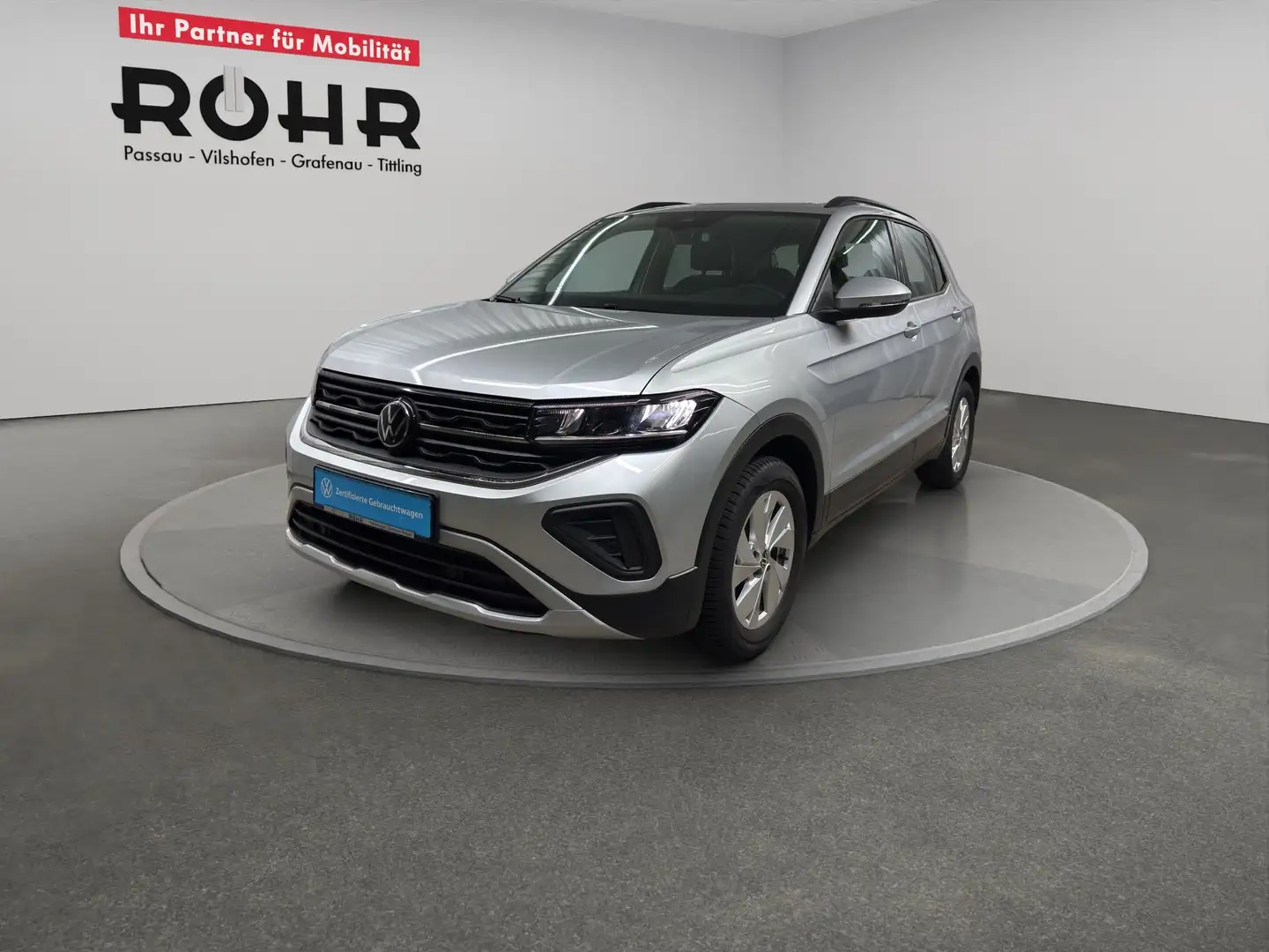 Volkswagen T-Cross Life (08/2029Garantie.Navi.AHK.DAB+) 1.0 TSI Argento - 2