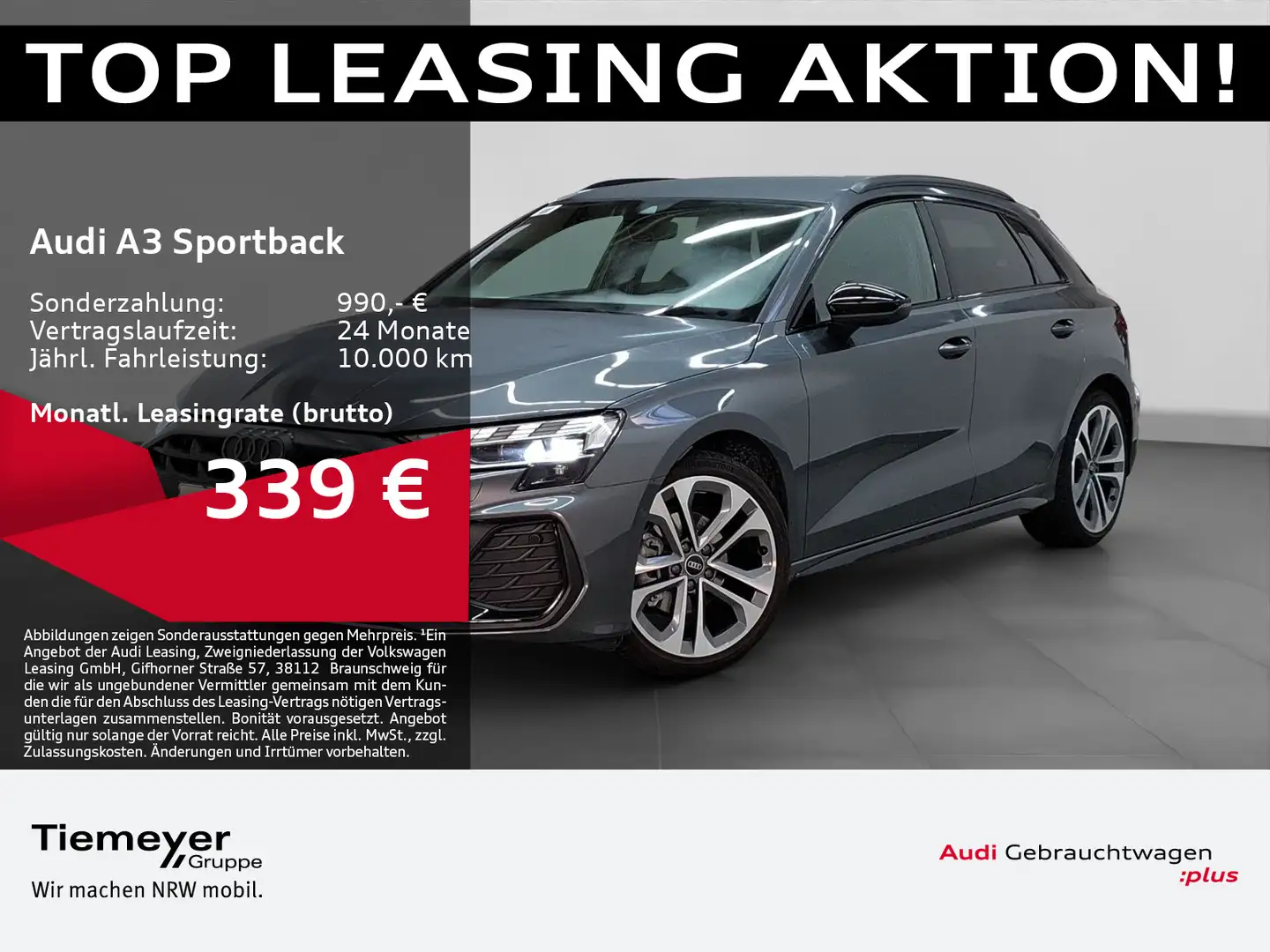 Audi A3 30 TFSI 2x S LINE LED SONOS HuD KAM Grau - 1
