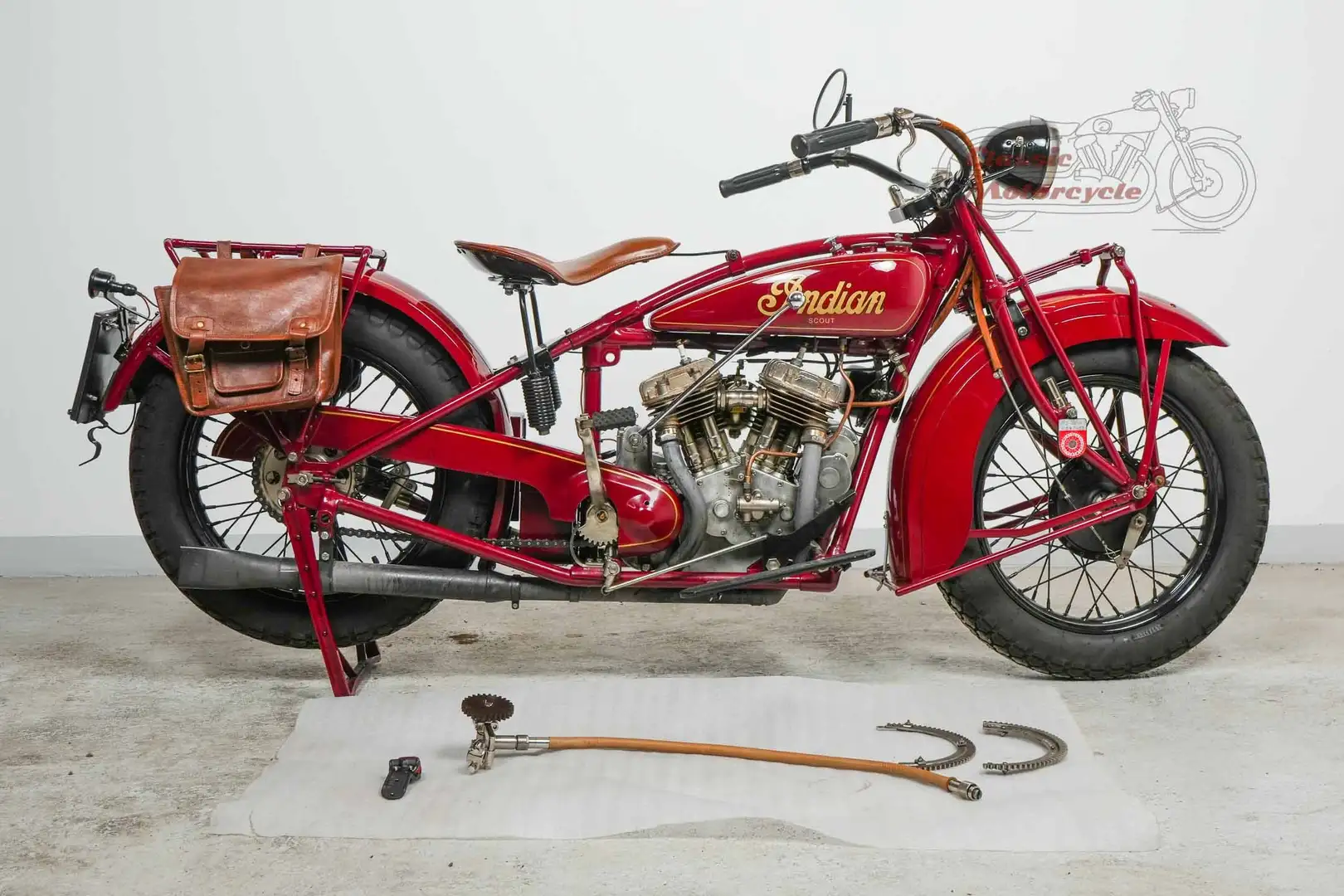 Indian Scout 101 Scout 1928 750cc 2 cyl sv Rot - 1