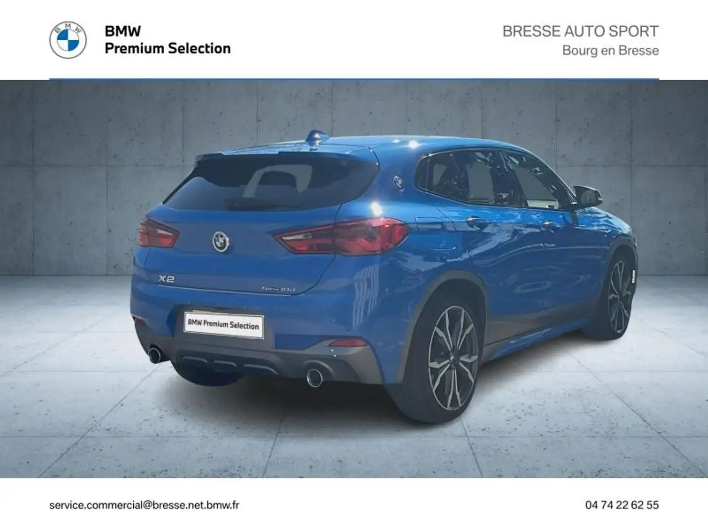 BMW X2 sDrive18dA 150ch M Sport X Bleu - 2