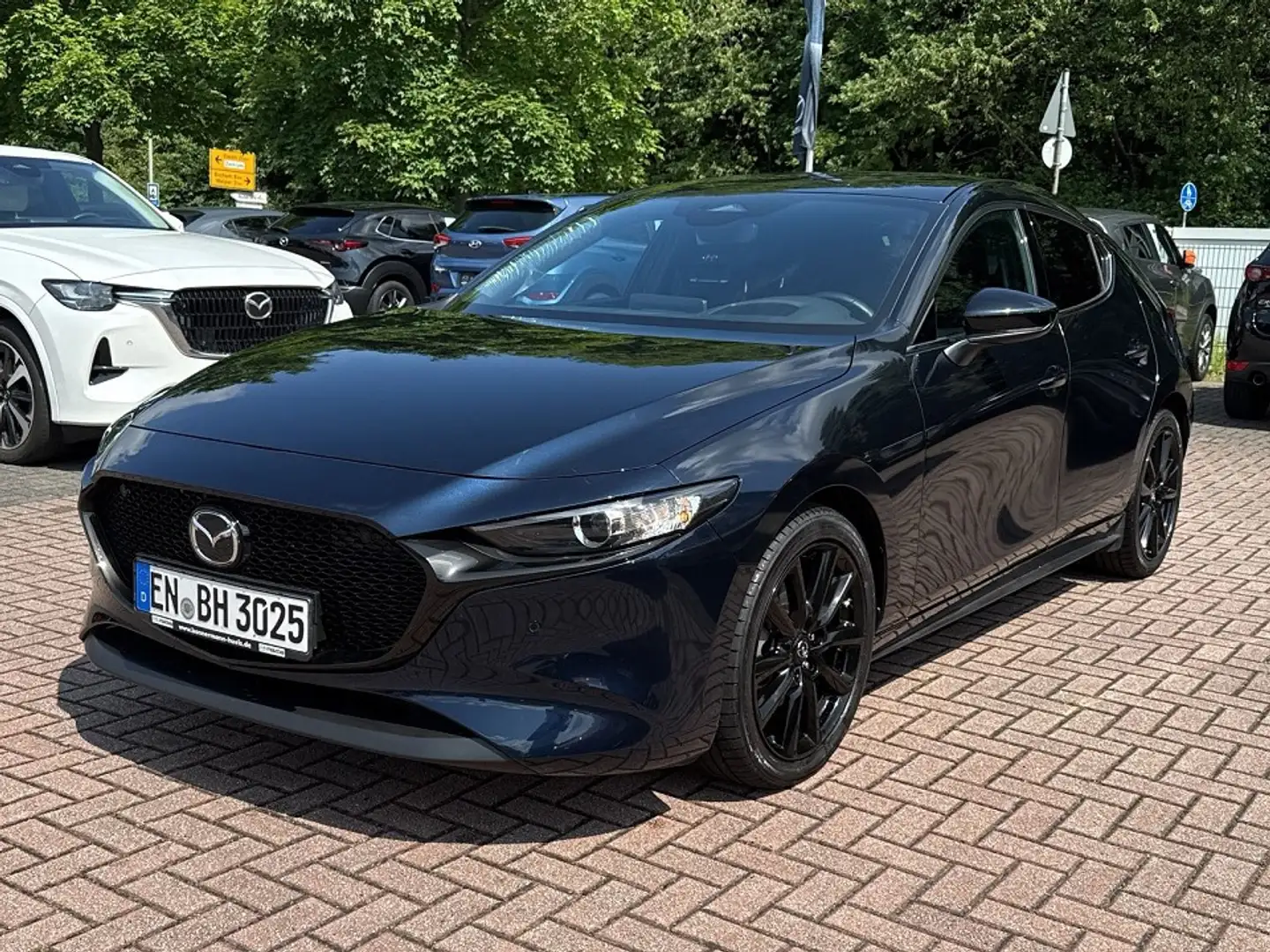 Mazda 3 2.5 M HYBRID Homura *Klimaautomatik*Navi* Blau - 1