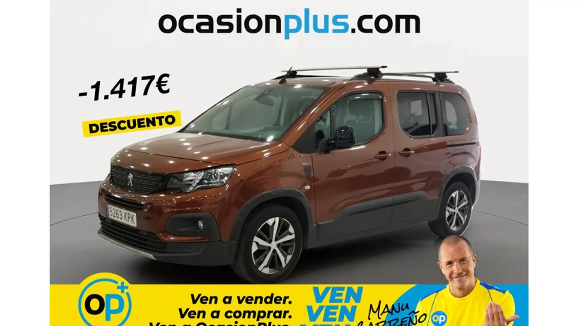 Peugeot Rifter 1.5BlueHDi S&S Standard GT Line 130 Marrón - 1