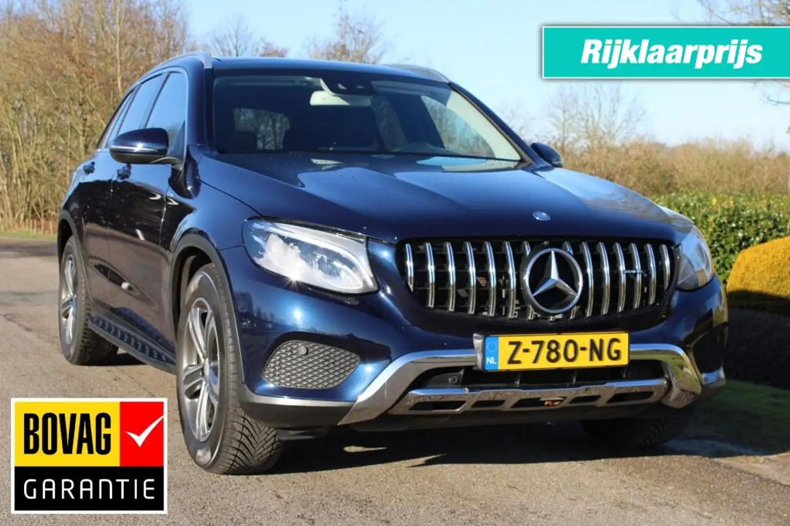 Mercedes-Benz GLC 250 250 211pk Prestige automaat 4WD/leer/ECC/cruise/na Blau - 1