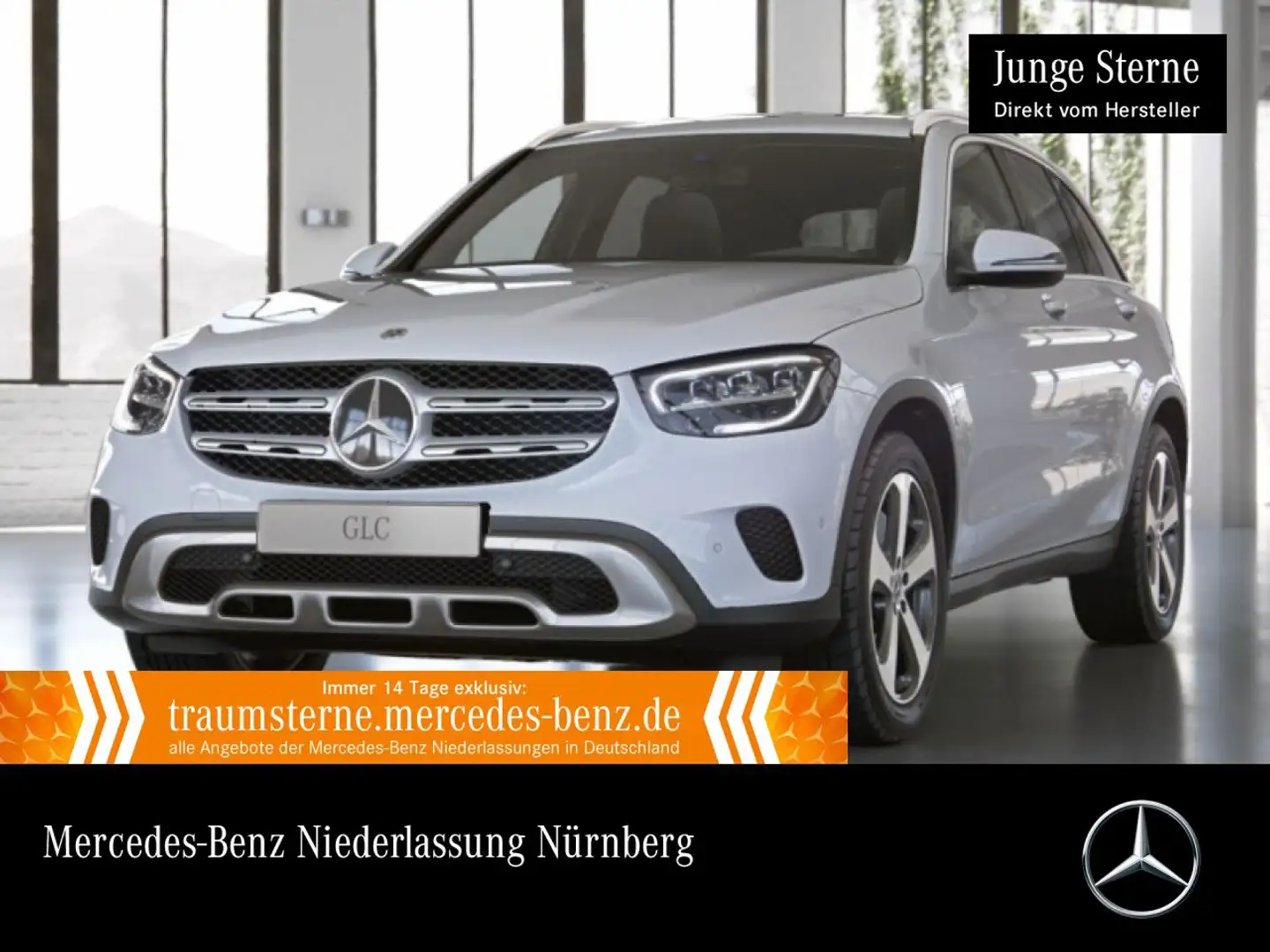 Mercedes-Benz GLC 200 d 4M AHK+LED+STHZG+KAMERA+KEYLESS+9G Weiß - 1