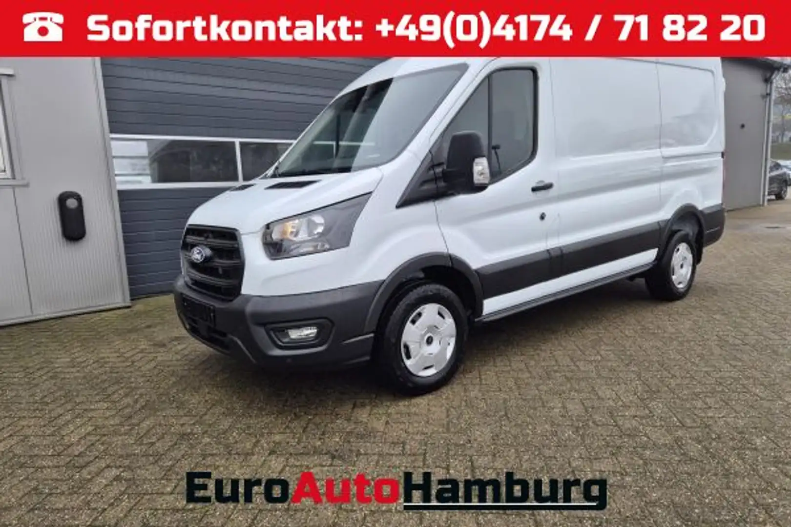 Ford Transit L2H2 2.0 EcoBlue 130PS Trend 3,5t 3-Sitzer AHK Sit Weiß - 1