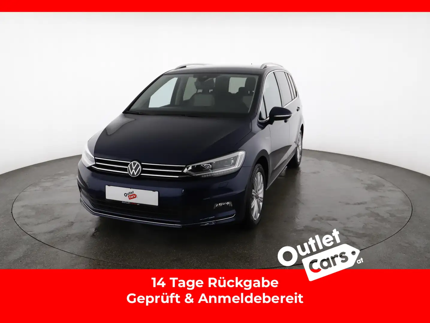 Volkswagen Touran Highline TDI SCR DSG 7-Sitzer CARPLAY+AHK Blau - 1