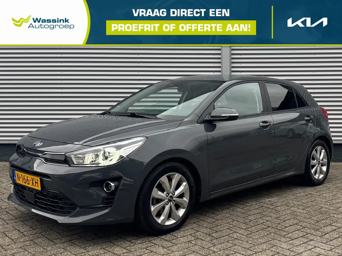 Kia Rio 1.0 T-GDI MHEV 100pk DynamicPlusLine | Navigatie | Gris - 1
