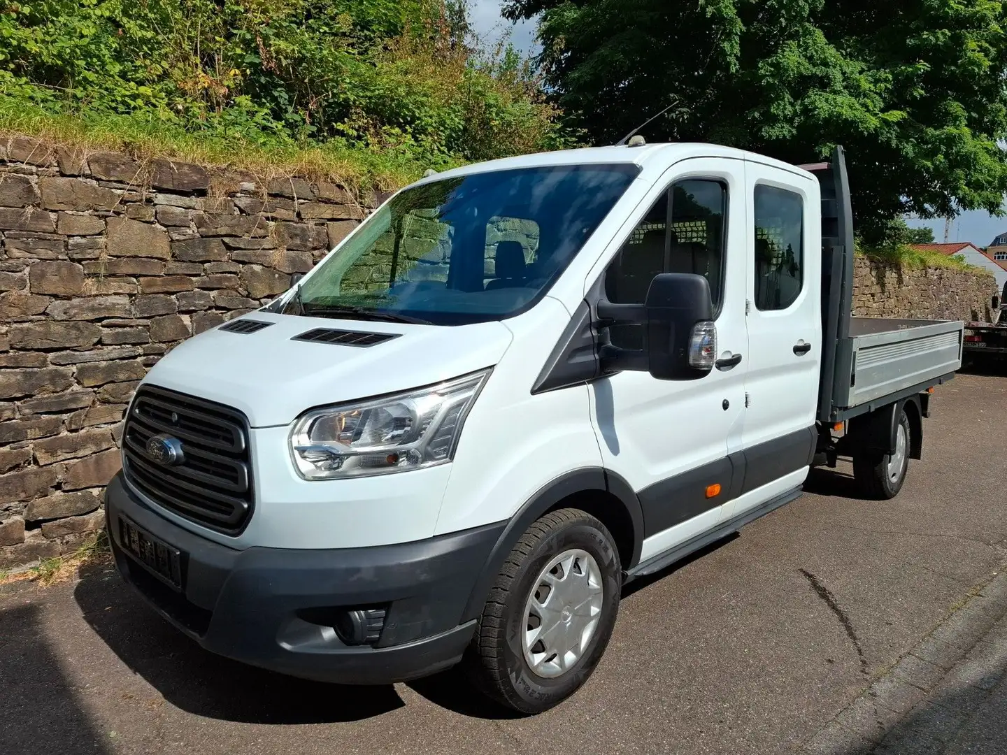 Ford Transit Pritsche 350 L3 DK Trend Klima Wit - 1