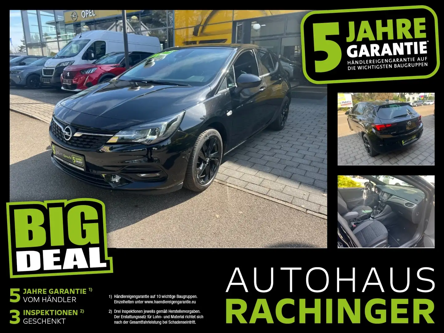 Opel Astra K 1.2 Turbo **PDC SPH LM LED Navi* Noir - 1