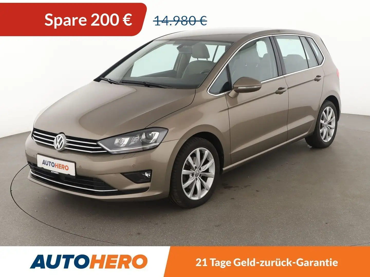 Volkswagen Golf Sportsvan 1.4 TSI Highline BMT Aut.*PDC*SHZ*TEMPO*KLIMA* Gold - 1