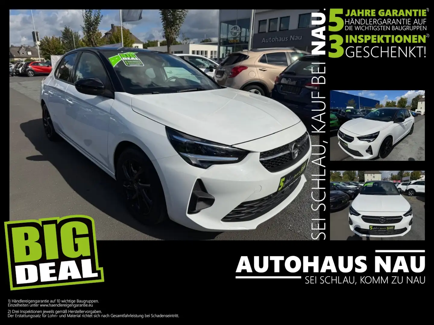 Opel Corsa 1.2 Turbo GS Line LED+SHZ+Fernlichtass. Inkl. Insp Blanco - 1