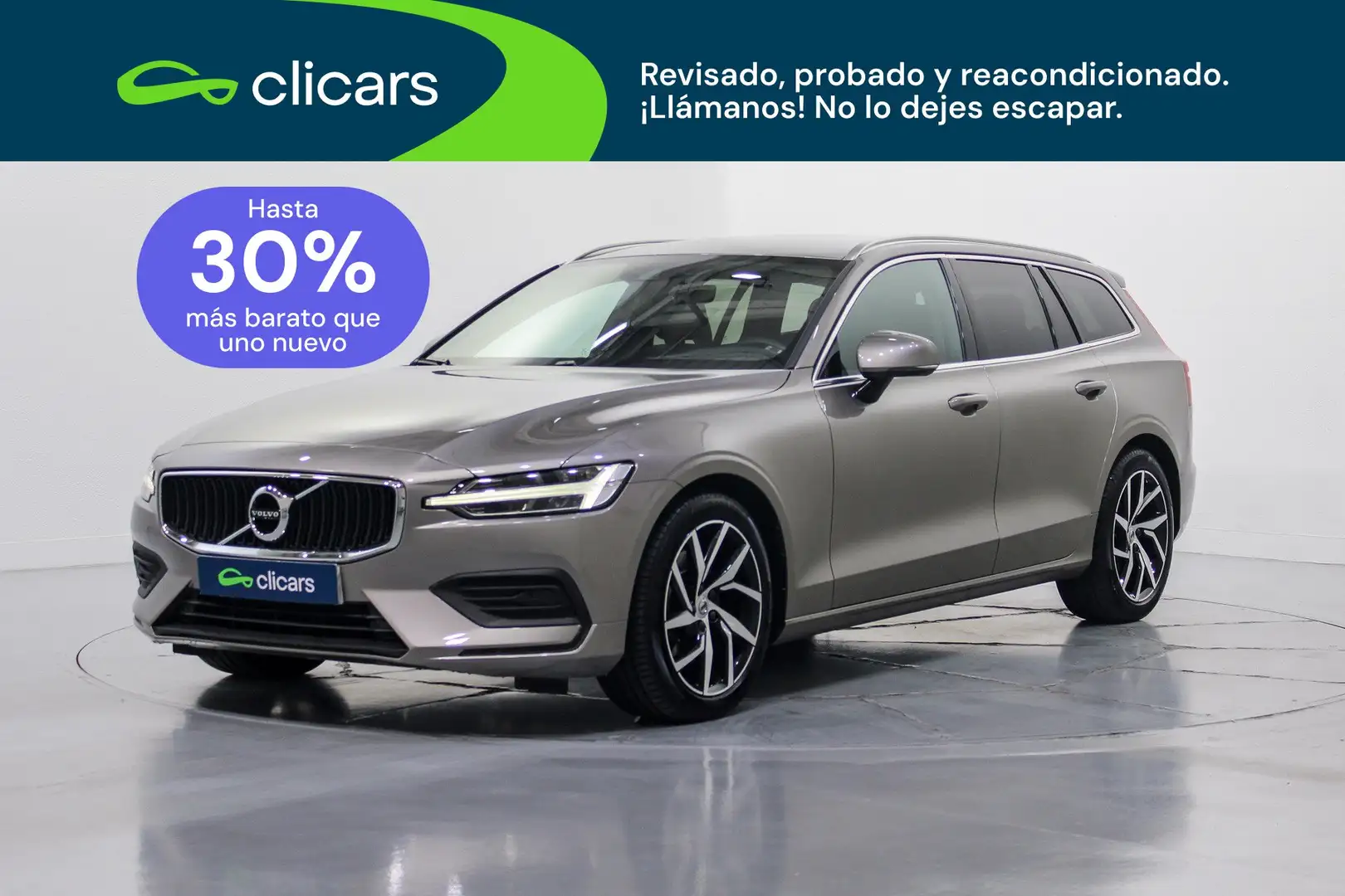 Volvo V60 D4 Momentum Aut. Gris - 1