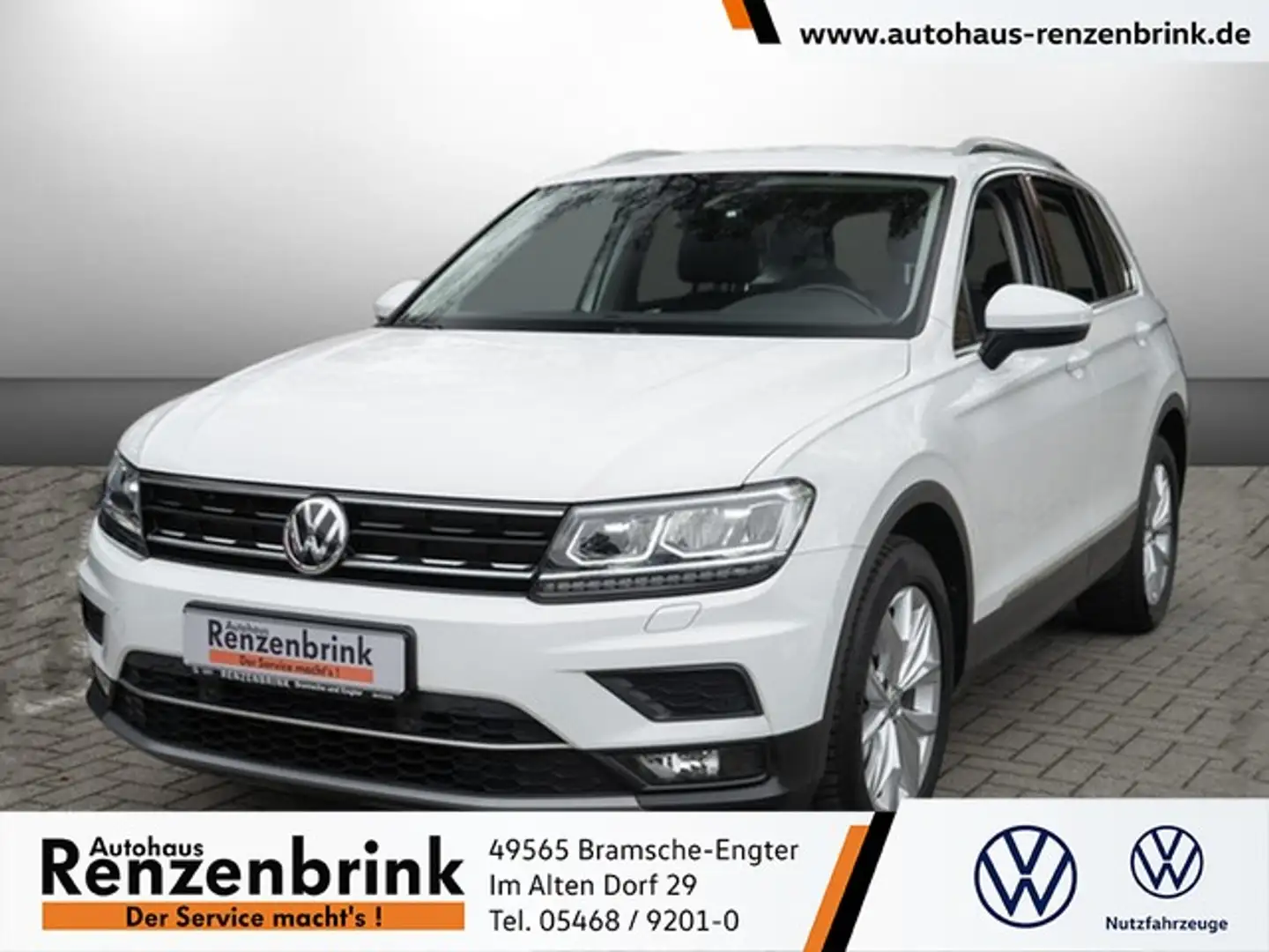 Volkswagen Tiguan Highline TDI LED ACC Navi Sitzhzg. 18" Ganzjahr... Weiß - 1