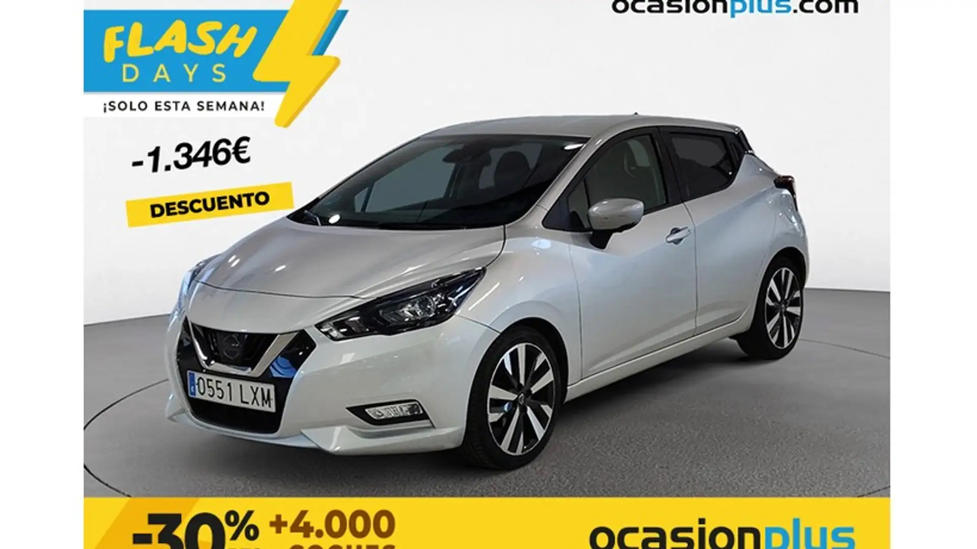 Nissan Micra IG-T Tekna 92 Plateado - 1