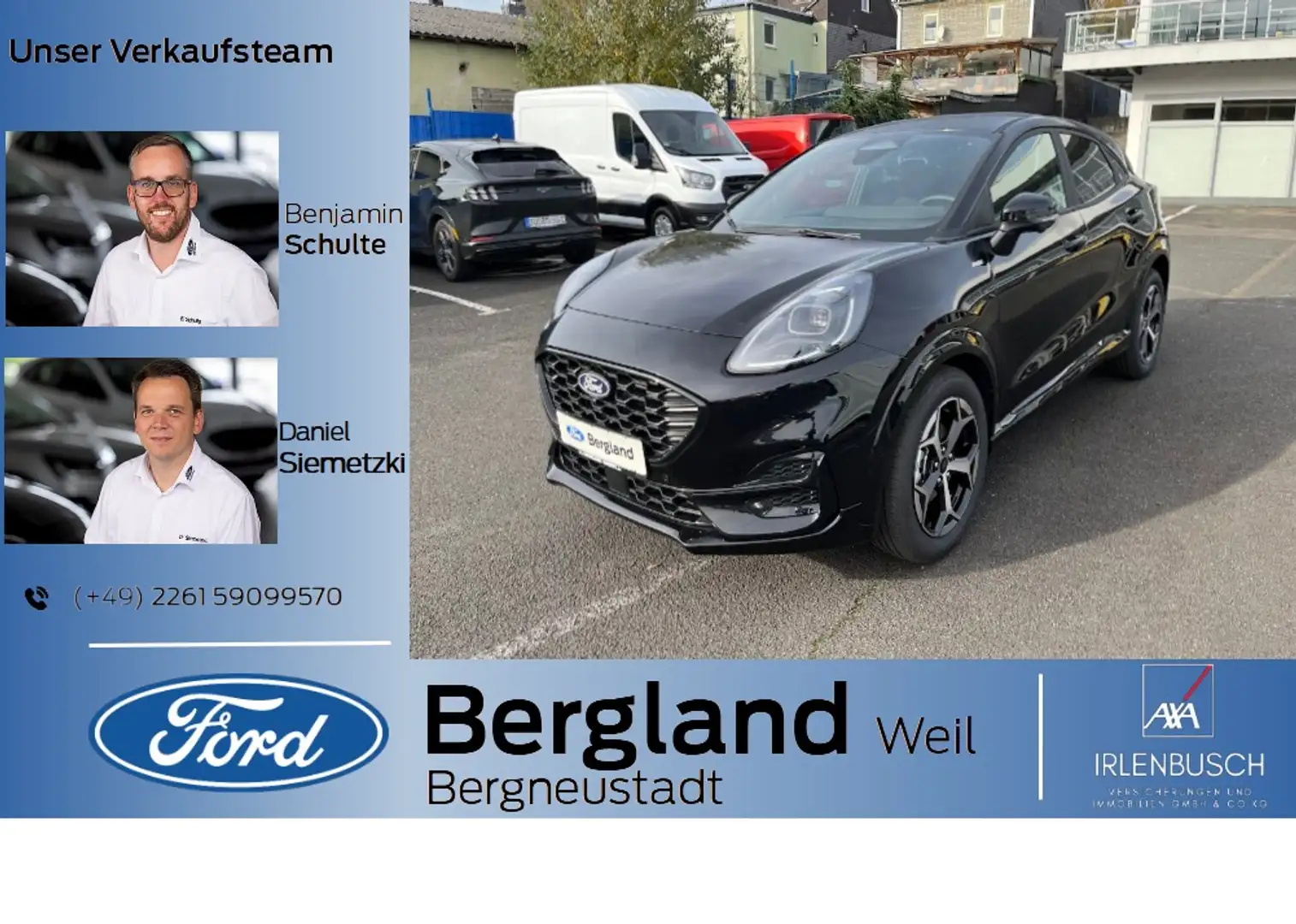 Ford Puma ST-LINE 1.0T 125 PS MHEV Automatik Noir - 1