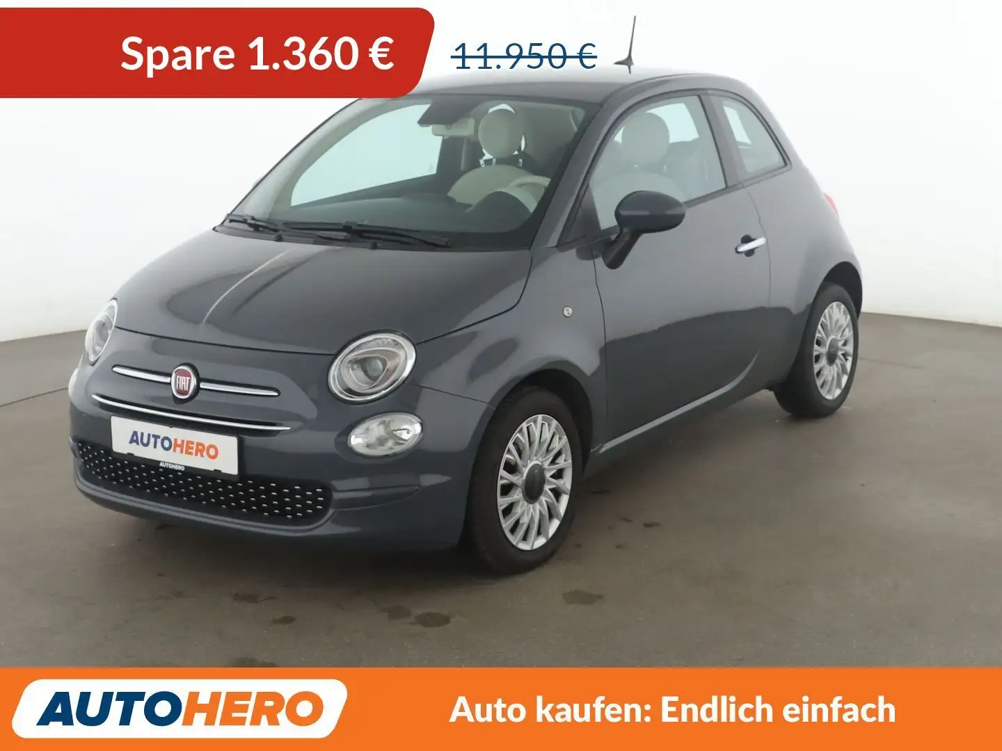 Fiat 500 1.0 Mild-Hybrid Lounge*TEMPO*PDC*KLIMA*GARANTIE* Grau - 1