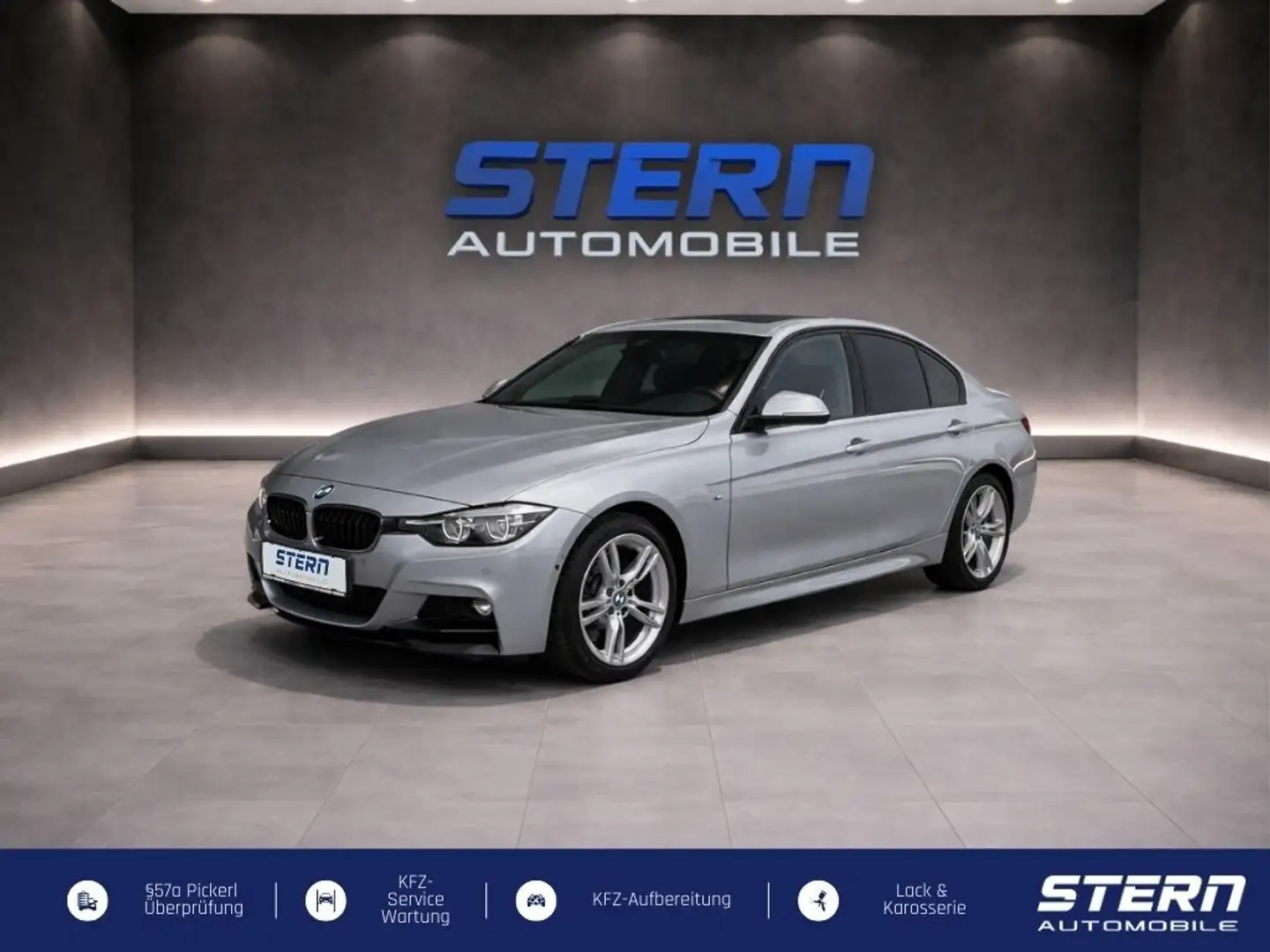 BMW 318 d M Sport Shadow Aut. *MEMORY* NAVI PRO* LEDER Silber - 1