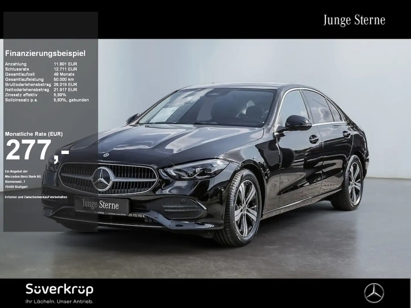 Mercedes-Benz C 180 , AVANTGARDE AHK KAMERA SPUR PDC SHD SHZ Noir - 1