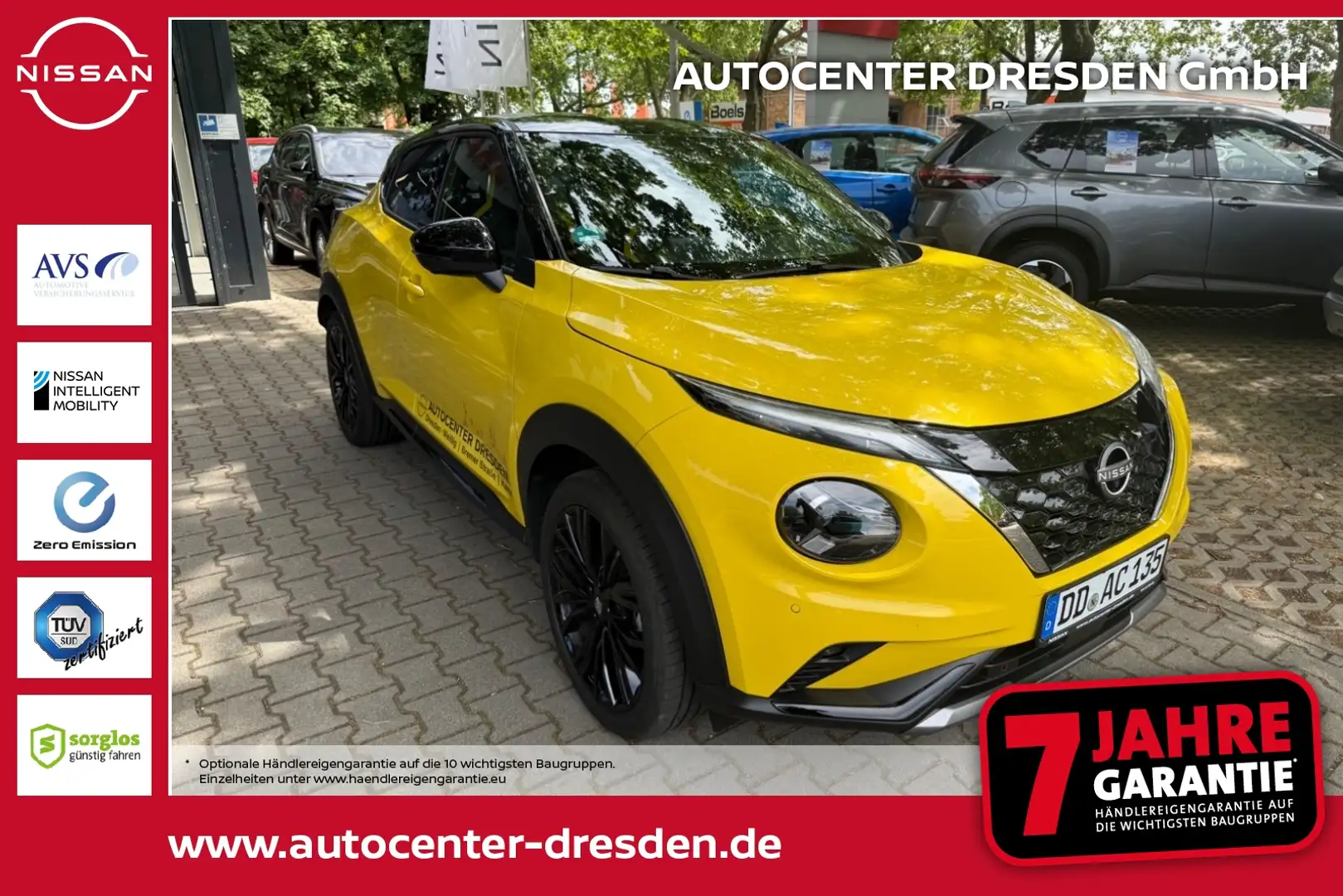 Nissan Juke 1.0 DIG-T 114 PS 6MT N-Sport Bose Navi Kam Gelb - 1
