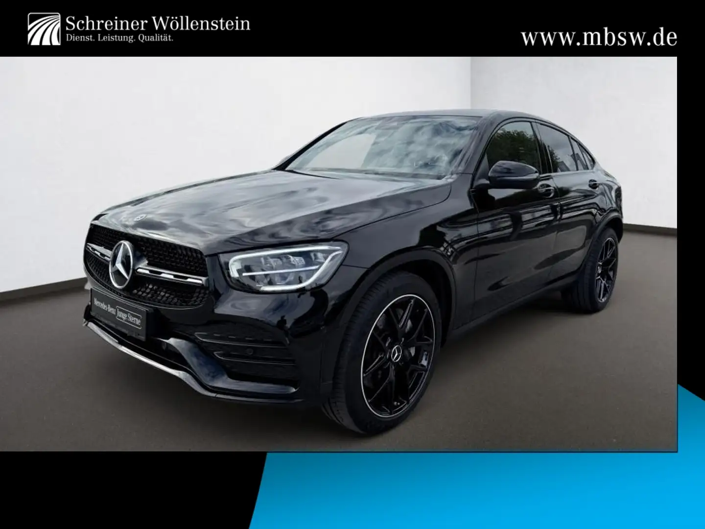 Mercedes-Benz GLC 400 d 4M Coupé AMG*Night*AIR*AHK*Schiebedach Nero - 1