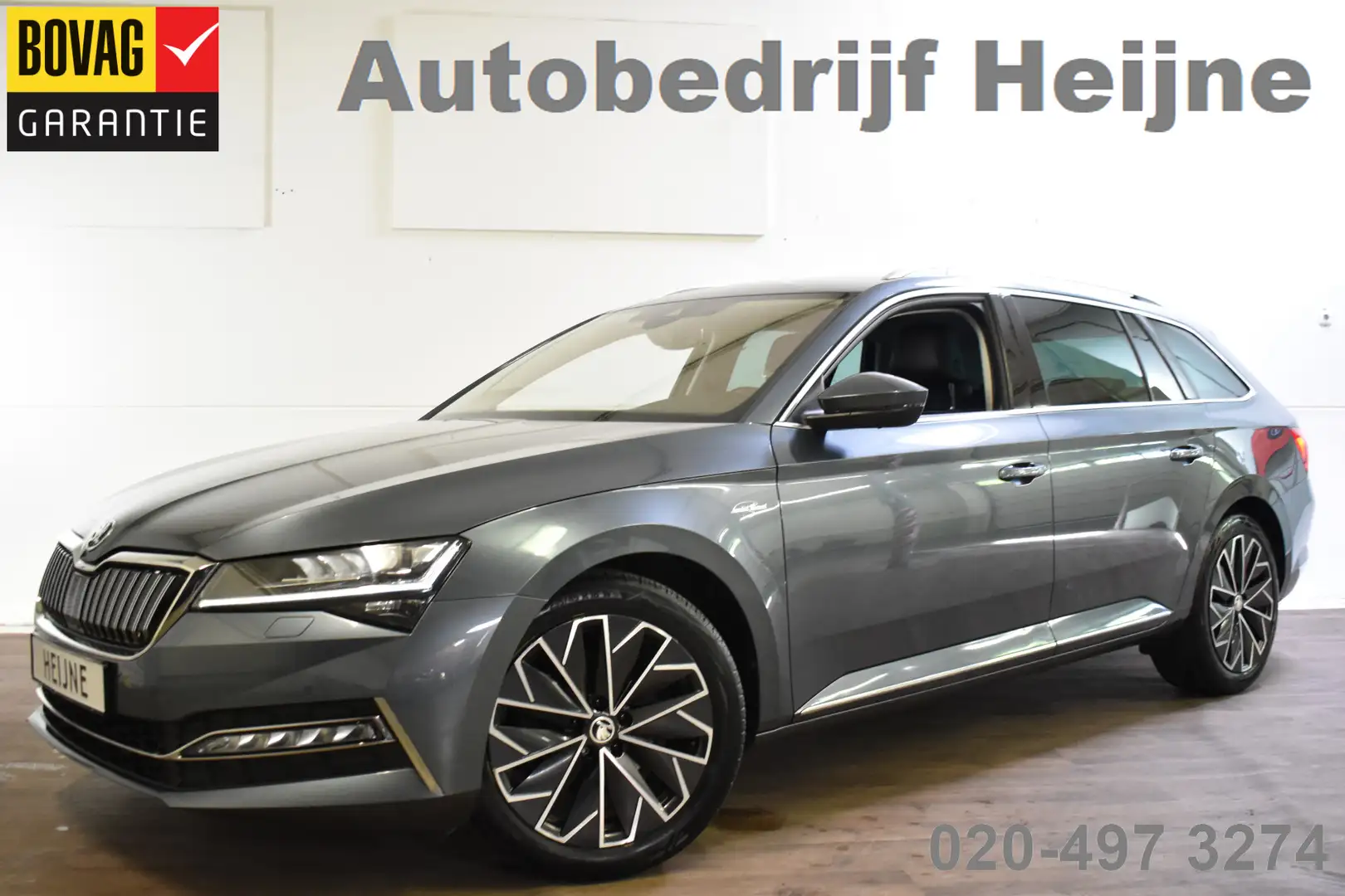 Skoda Superb Combi iV TSI 218PK HYBRID DSG Laurin & Klement LED Grijs - 1