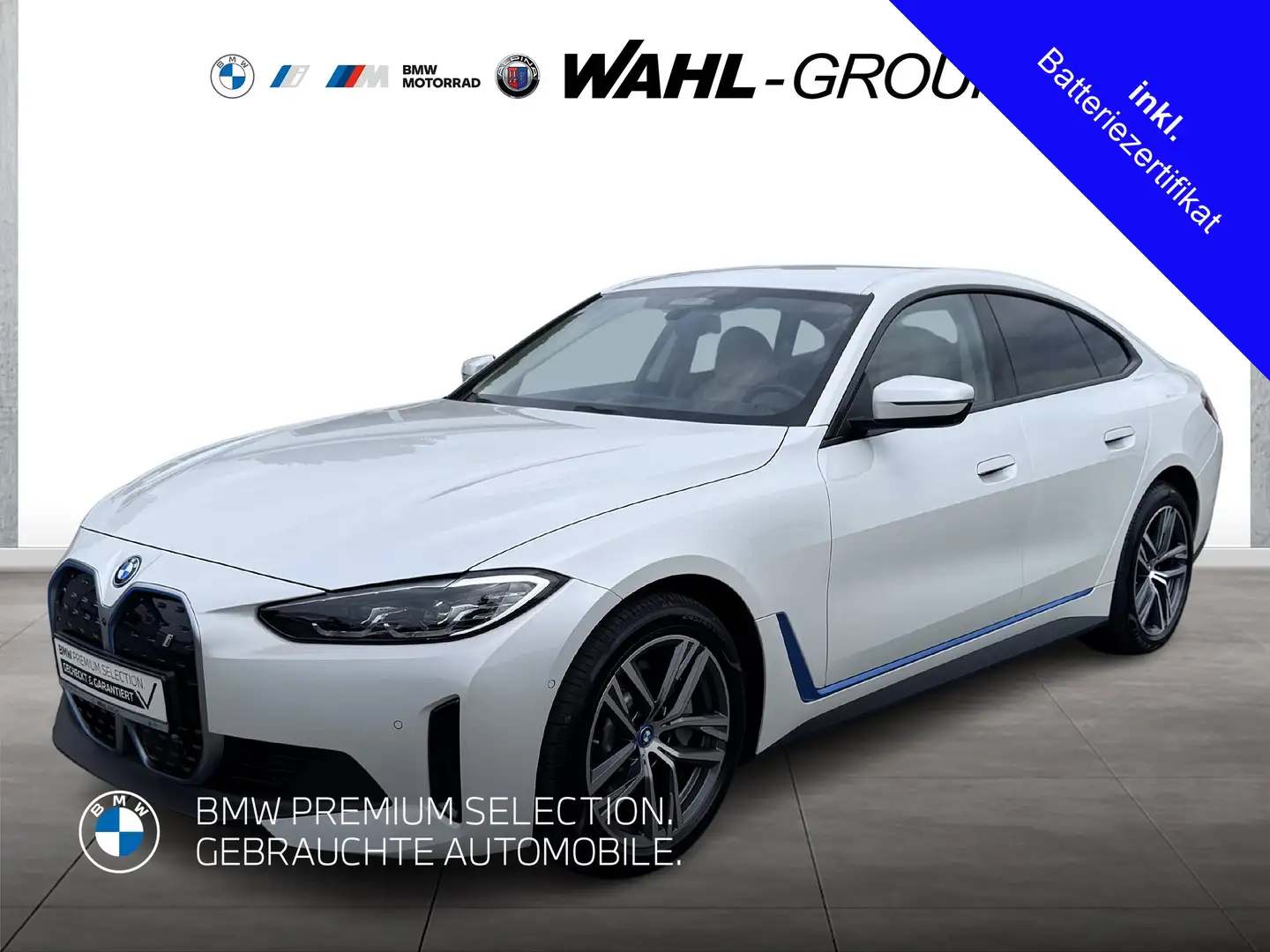 BMW i4 eDrive40 Sport LED AHK 98% Akku DrivingAssistant P Alb - 1