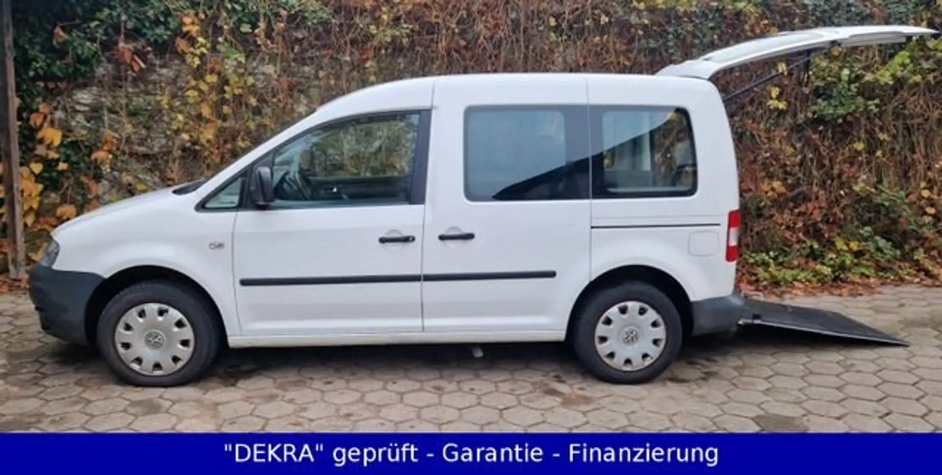 Volkswagen Caddy 1.9 TDI "Life Team" ROLLSTUHLRAMPE/2.Hand/Klima Weiß - 2