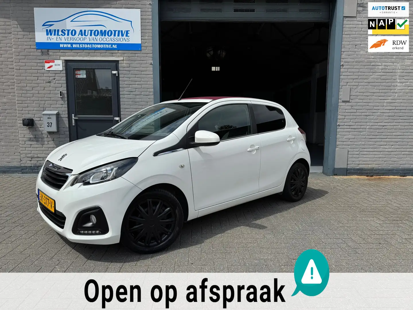 Peugeot 108 1.0 e-VTi Active TOP! 5-Drs*Pano*Rijklaar*NL-Auto* Wit - 1