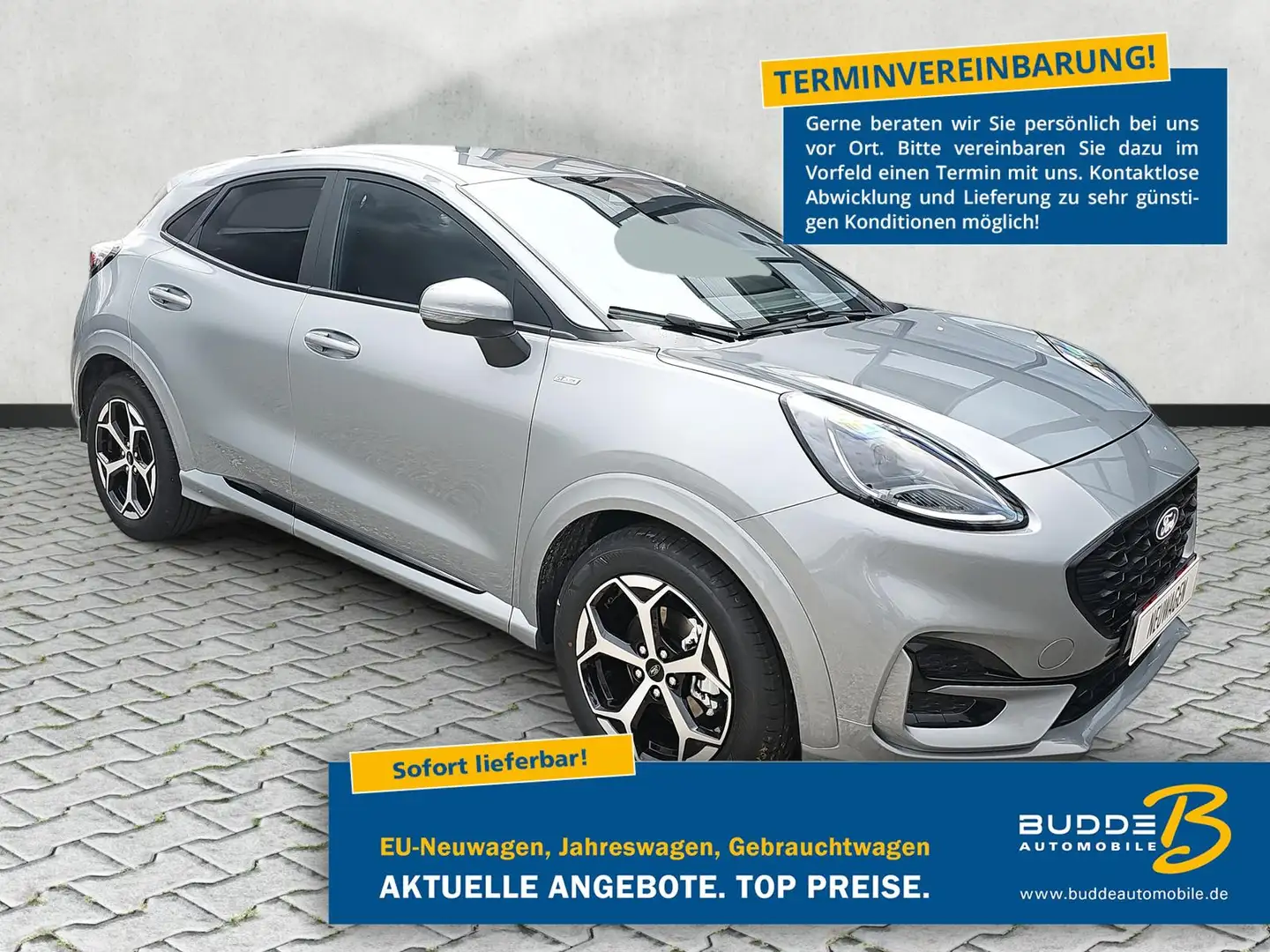 Ford Puma 1.0 EB Hybrid ST-Line nMod 5J. Garantie AHK Silber - 1