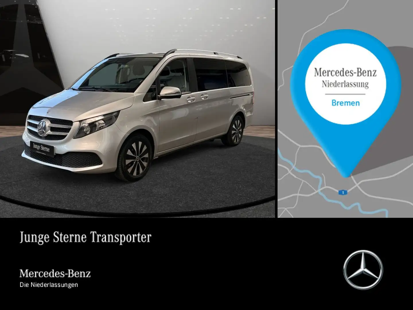 Mercedes-Benz V 250 d SportP+9G+TischP+Kamera+Klimaautom.+MBUX Argent - 1