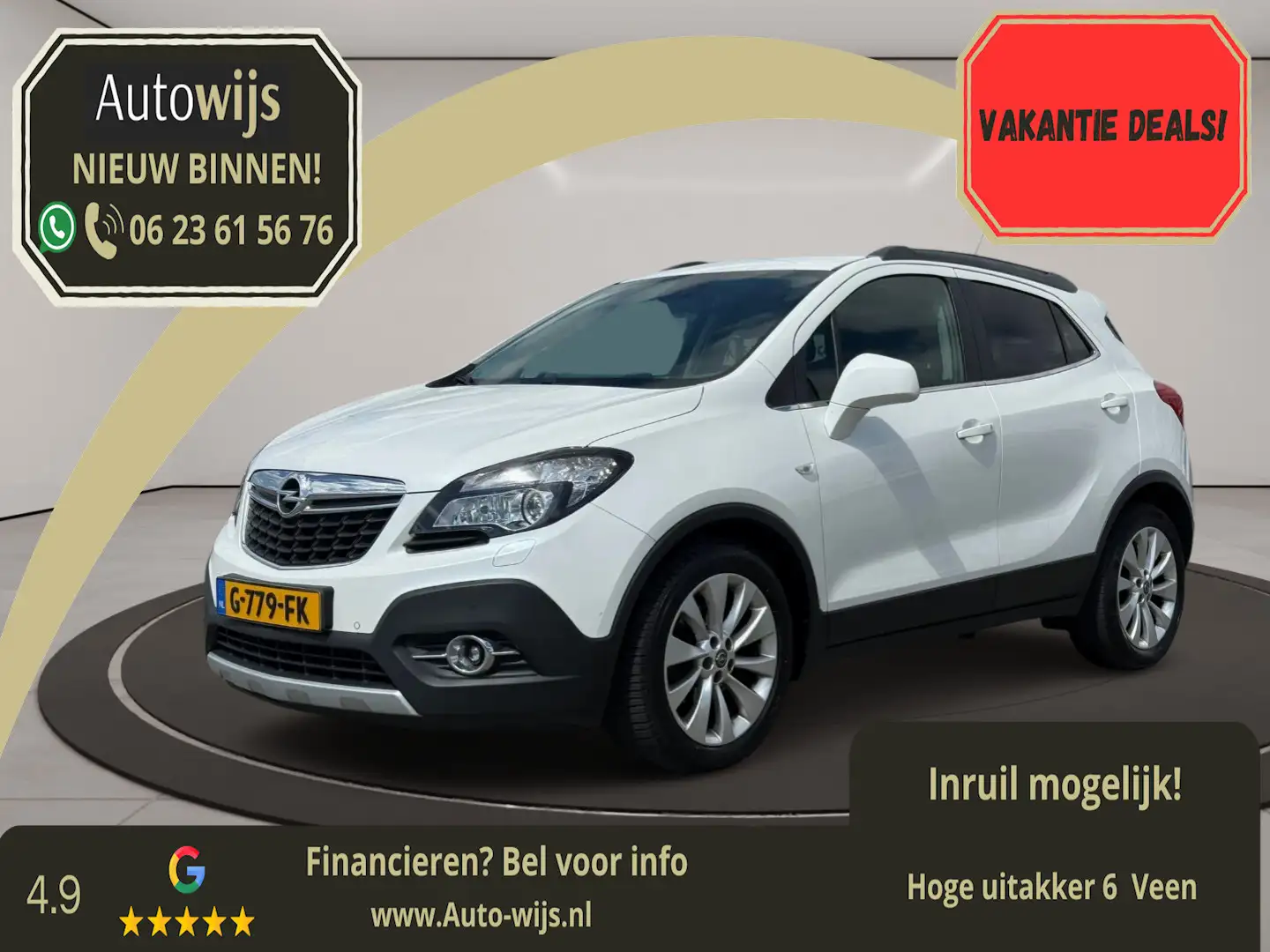 Opel Mokka 1.4 T Cosmo|AUT|Navi|Xenon|Goed Onderhouden Wit - 1