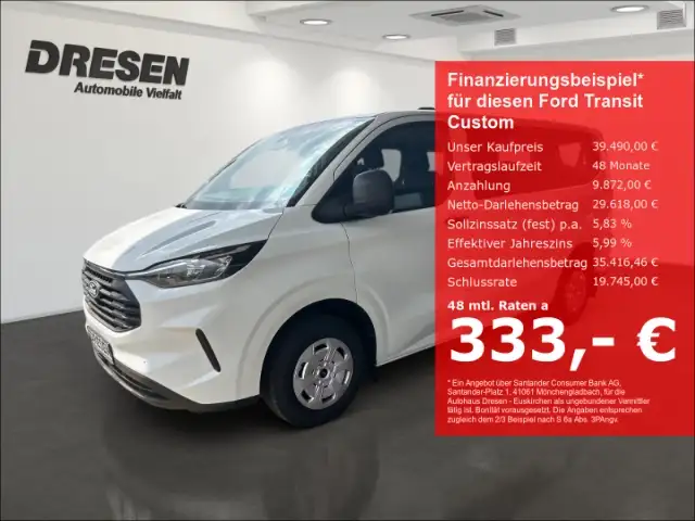 Ford Transit Custom Kombi 320 L1 2.0 EcoBlue 136PS /Kamera/Android-Aut