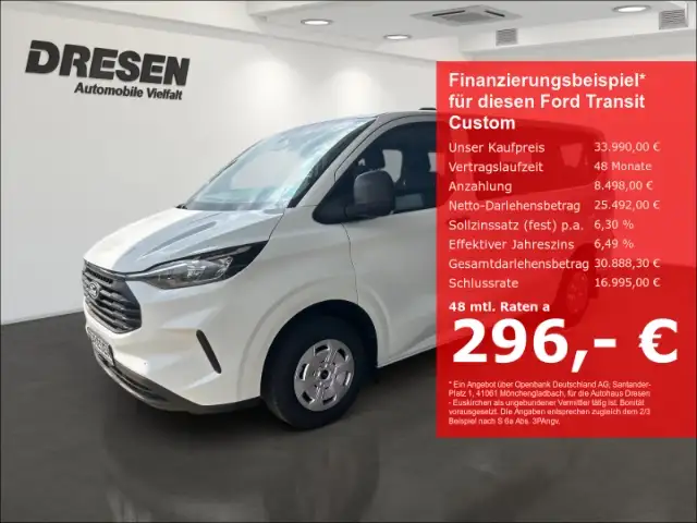 Ford Transit Custom Kombi 320 L1 2.0 EcoBlue 136PS /Kamera/Android-Aut