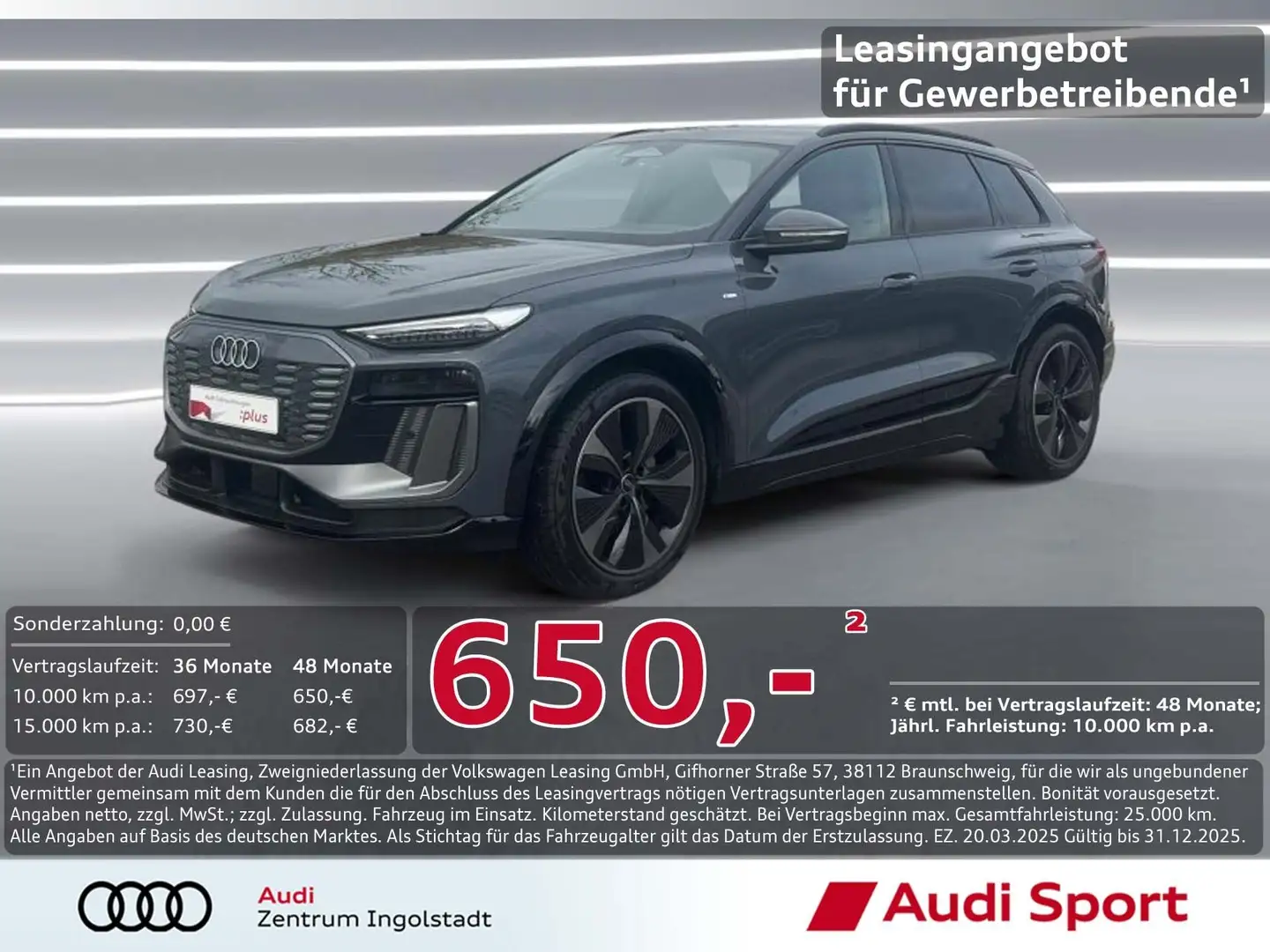 Audi Q6 e-tron performance 2x S line MATRIX Tech-Plus Grau - 1