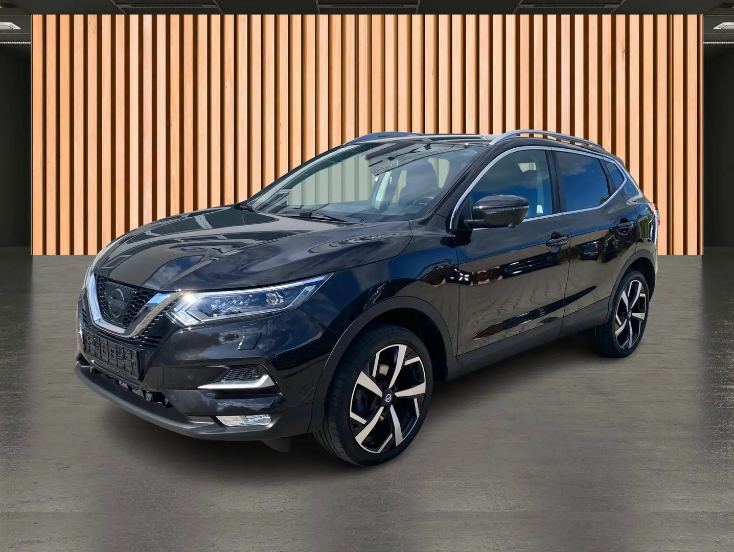 Nissan Qashqai 1.6 DIG-T Tekna*Leder*LED*Navi Zwart - 2