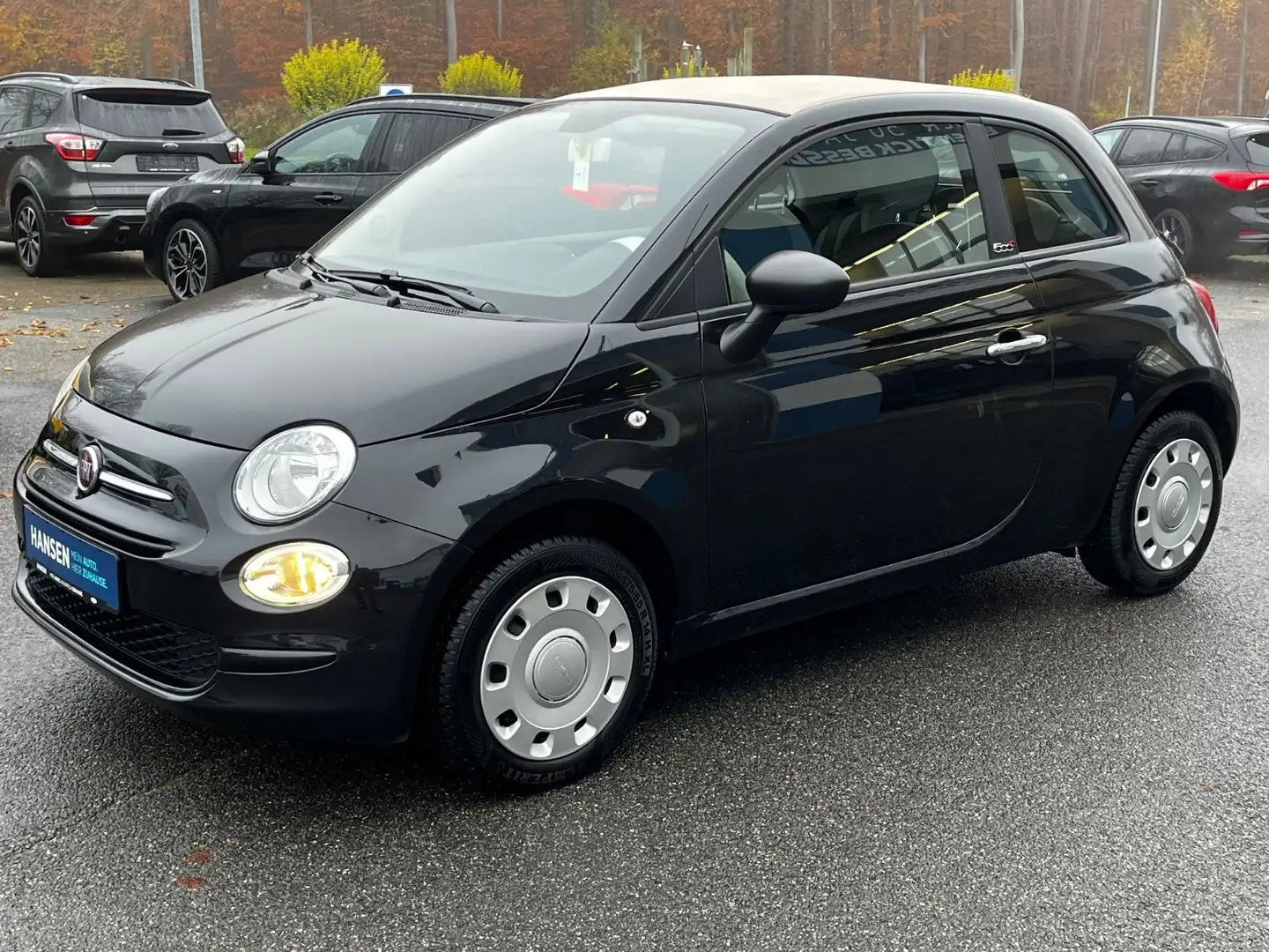 Fiat 500C 1.0 Hybrid Cabrio POP, Klima Schwarz - 2