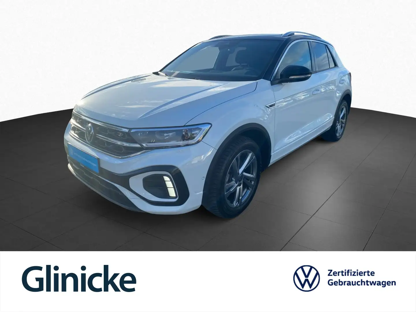 Volkswagen T-Roc 1.5 TSI DSG R-Line Navi AHK LED Sitzh. RFK Weiß - 1