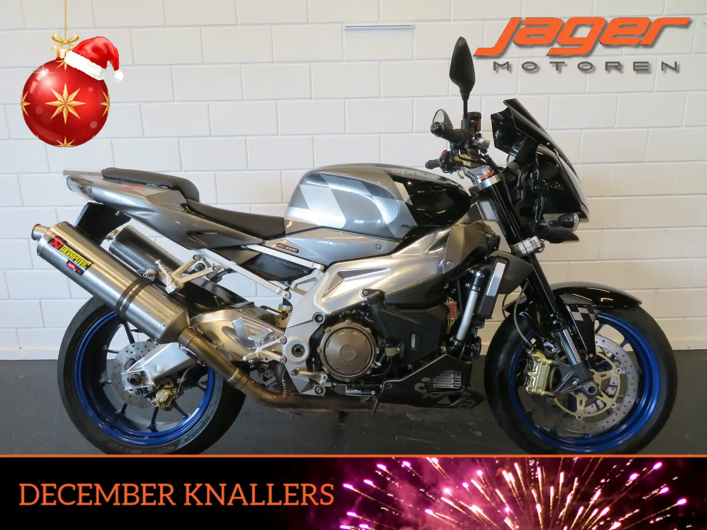 Aprilia Tuono 1000 SUPERSTRAK! AKRA! Plateado - 1