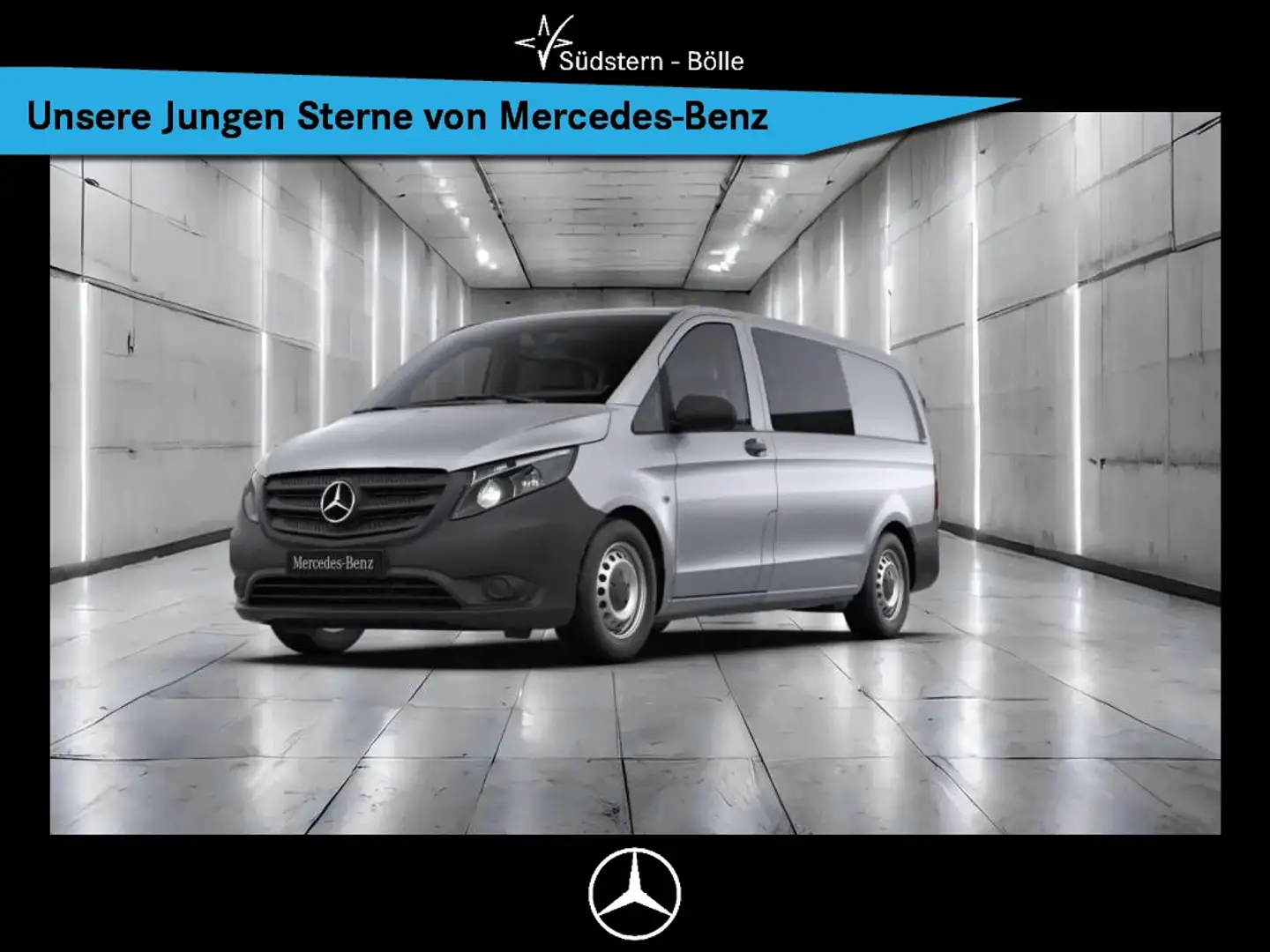 Mercedes-Benz Vito 116 MIXTO NAVI+DAB+KAMERA+KLIMA+AHK+PTS+5SI Silber - 1