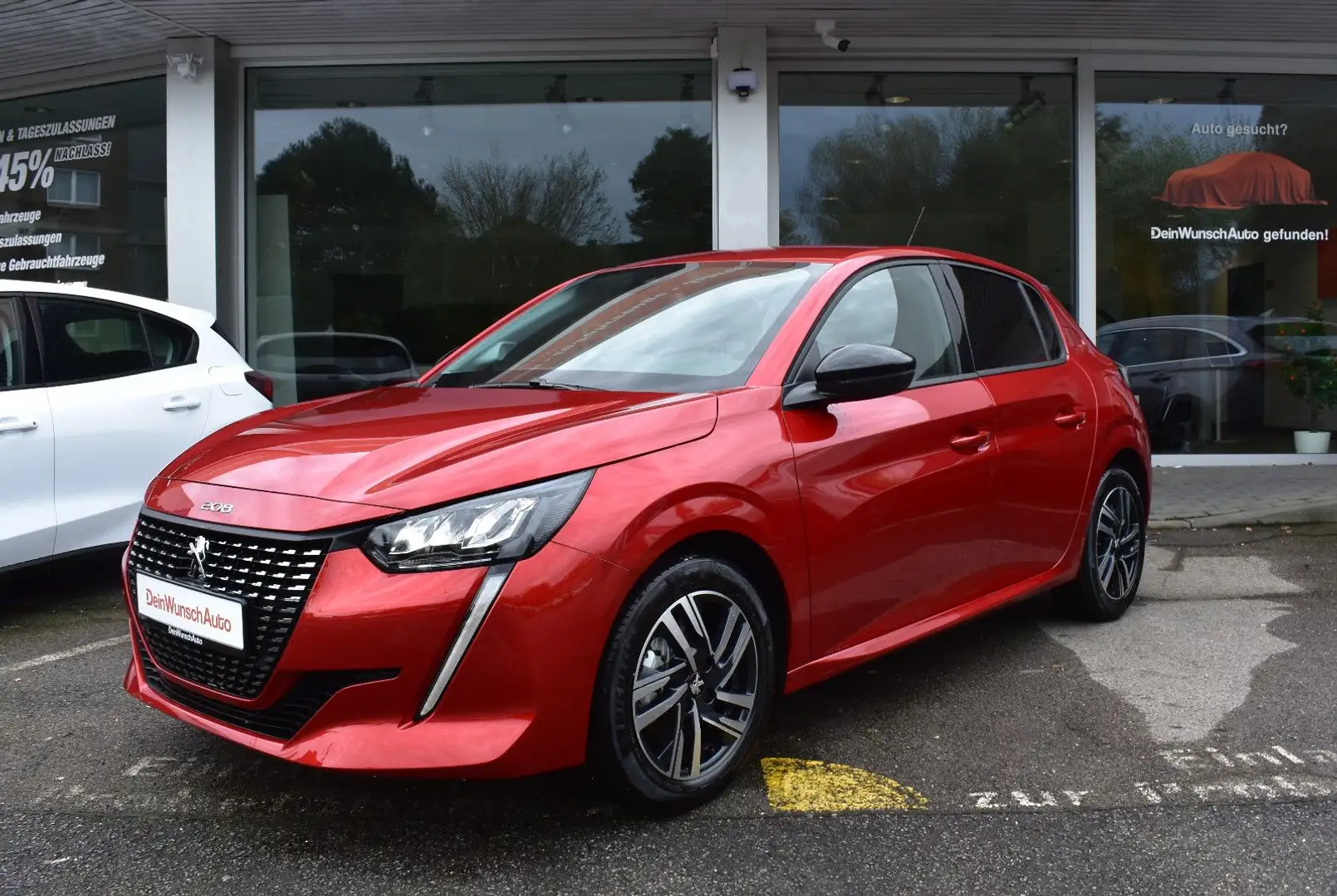 Peugeot 208 1.2 Allure CarPlay TLeder Kam SHZ Alu SOFORT Rot - 1