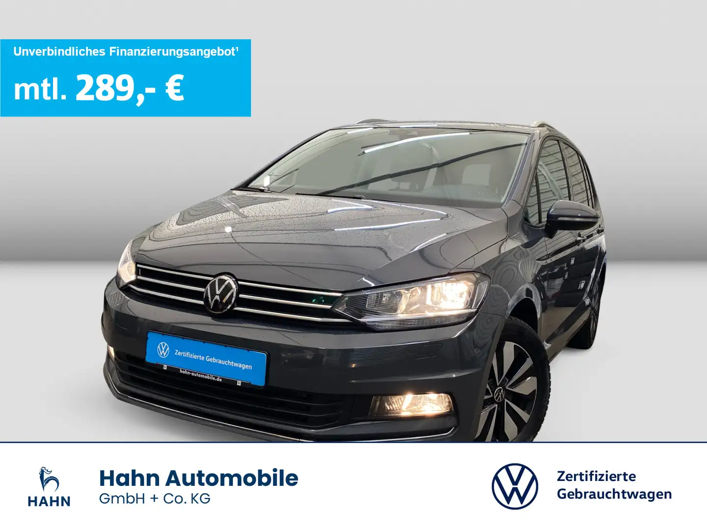 Volkswagen Touran 1.5TSI DSG Move 7-Sitze ACC App-C PDC Nav Grau - 1