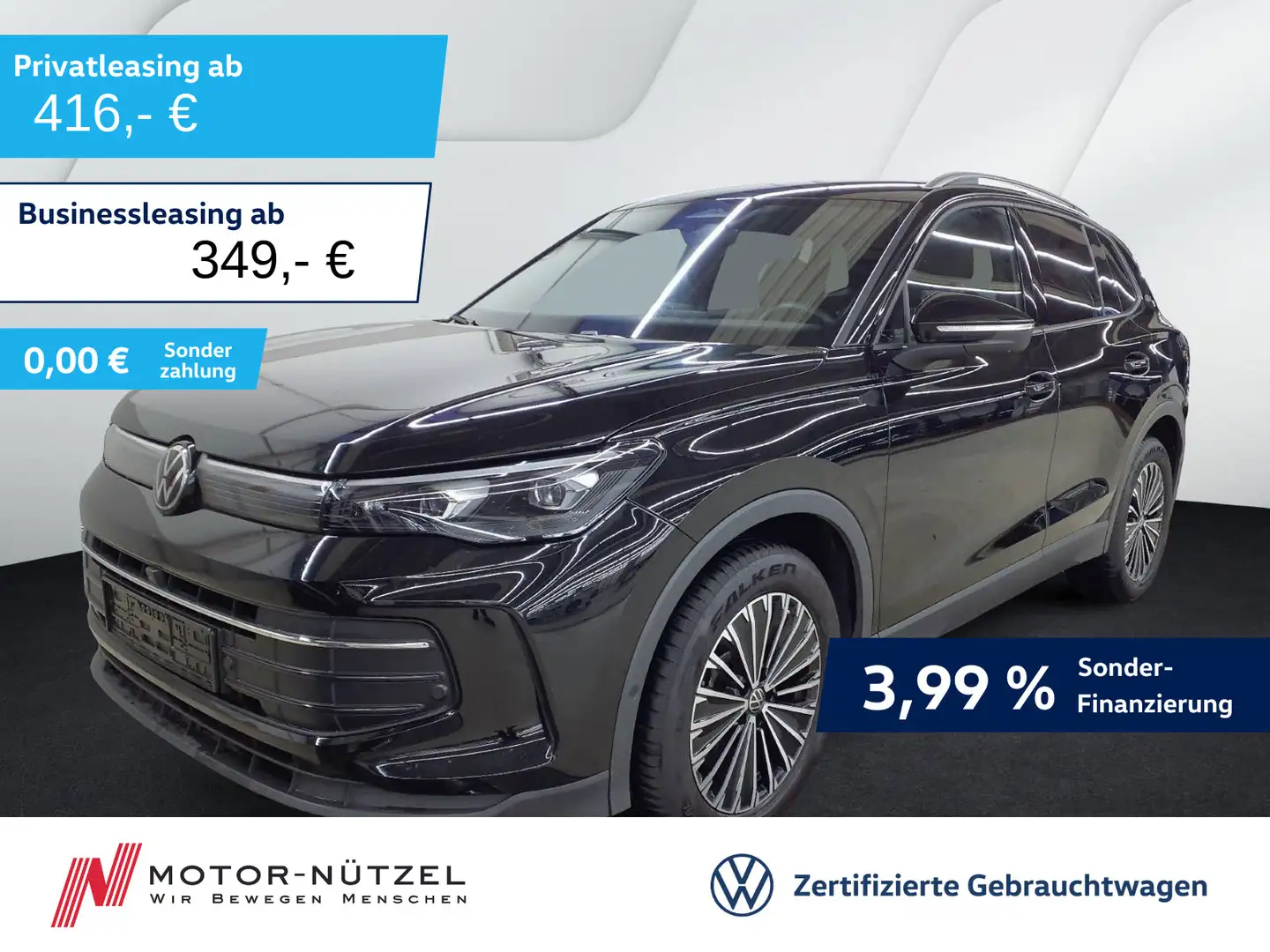 Volkswagen Tiguan 2.0 TDI DSG GOAL HD-MATRIX+NAVI+AHK+ACC Schwarz - 1