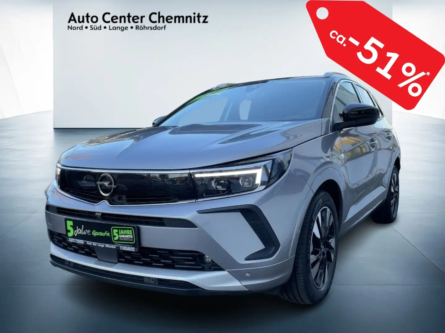 Opel Grandland 1.2 Ultimate Matrix/Leder/Ergo/Navi/360 Grau - 2