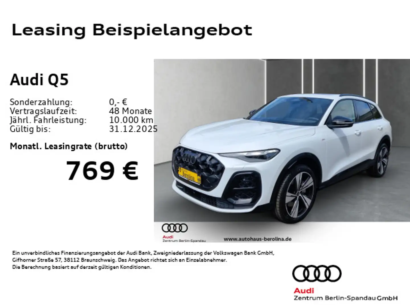 Audi Q5 TDI qu. S line S tronic *MATRIX*PANO*360°* Weiß - 1